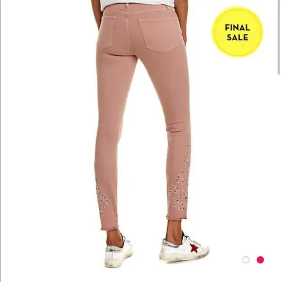 FRAME le skinny de Jeanne mid rise pink 27 NWT